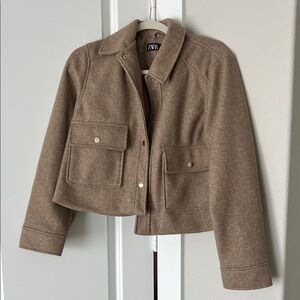 Zara Women's Brown Utility Jacket